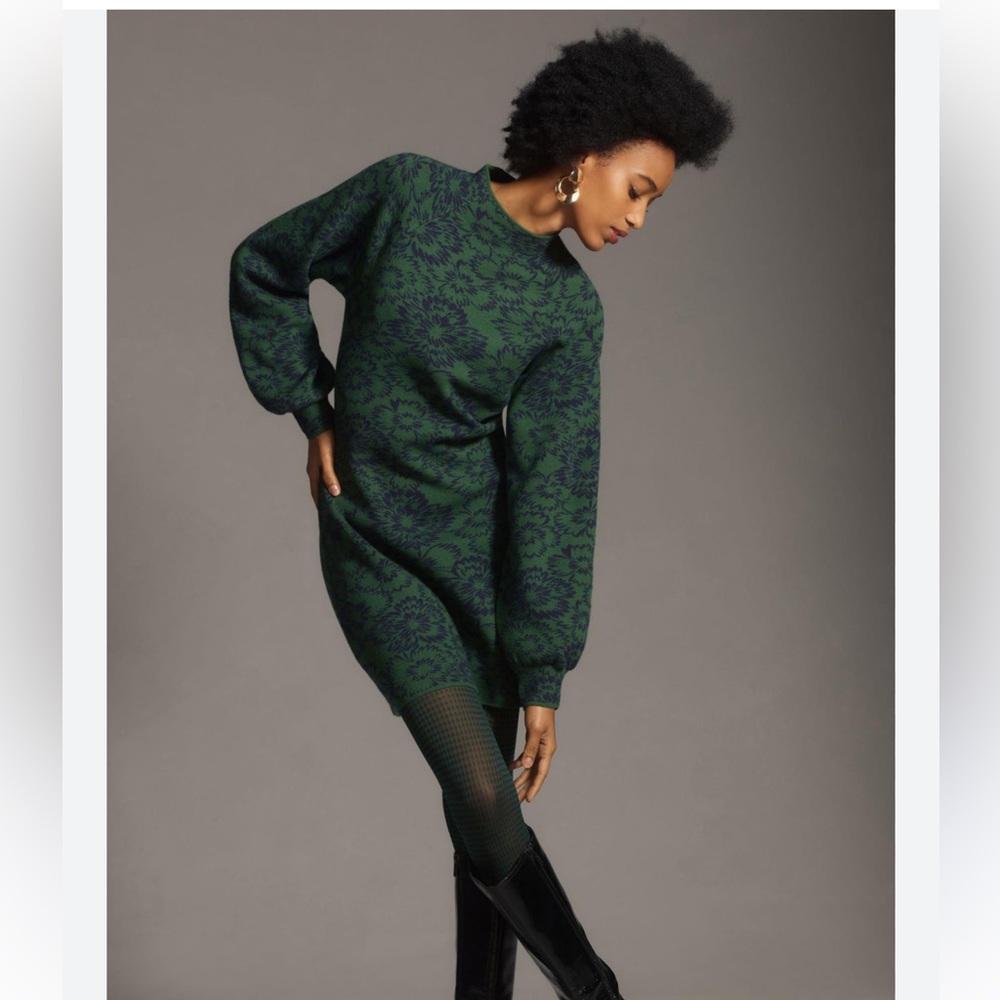 Maeve The Beatriz mock neck sweater dress